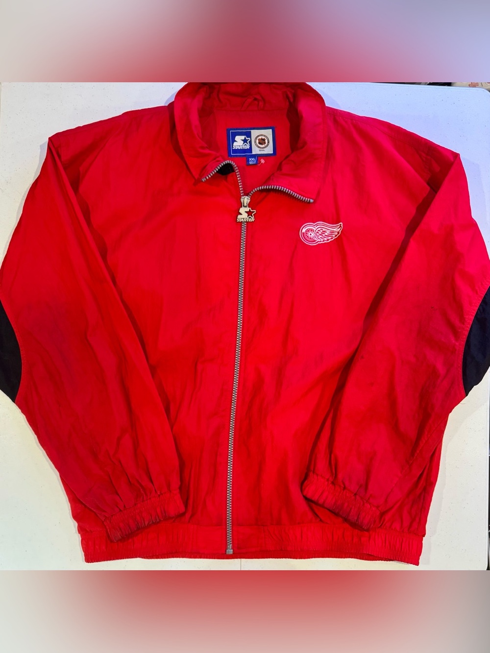 Vintage 90’s STARTER Detroit Red Wings jacket size XXL nhl hockey
